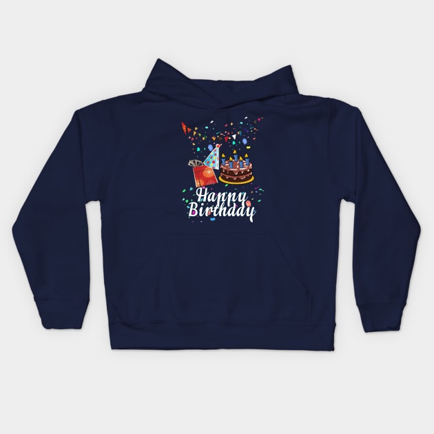 Happy Birthday Kids Hoodie by denissmartin2020